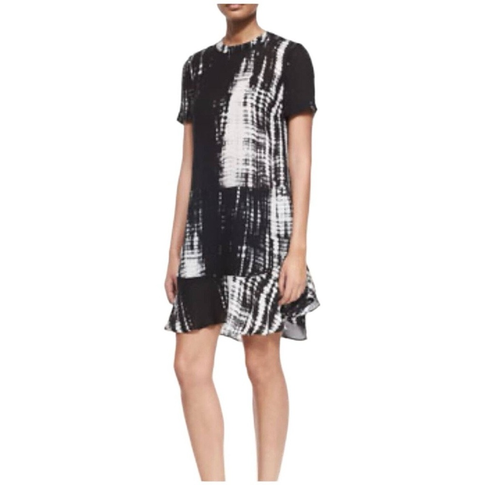 A.L.C. Louise Black and White A-line Mini Dress Size 2